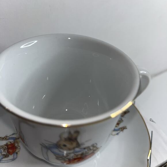 Beatrix Potter Childs Cup And Saucer Reutter Porzellan Germany - Picture 3 of 8